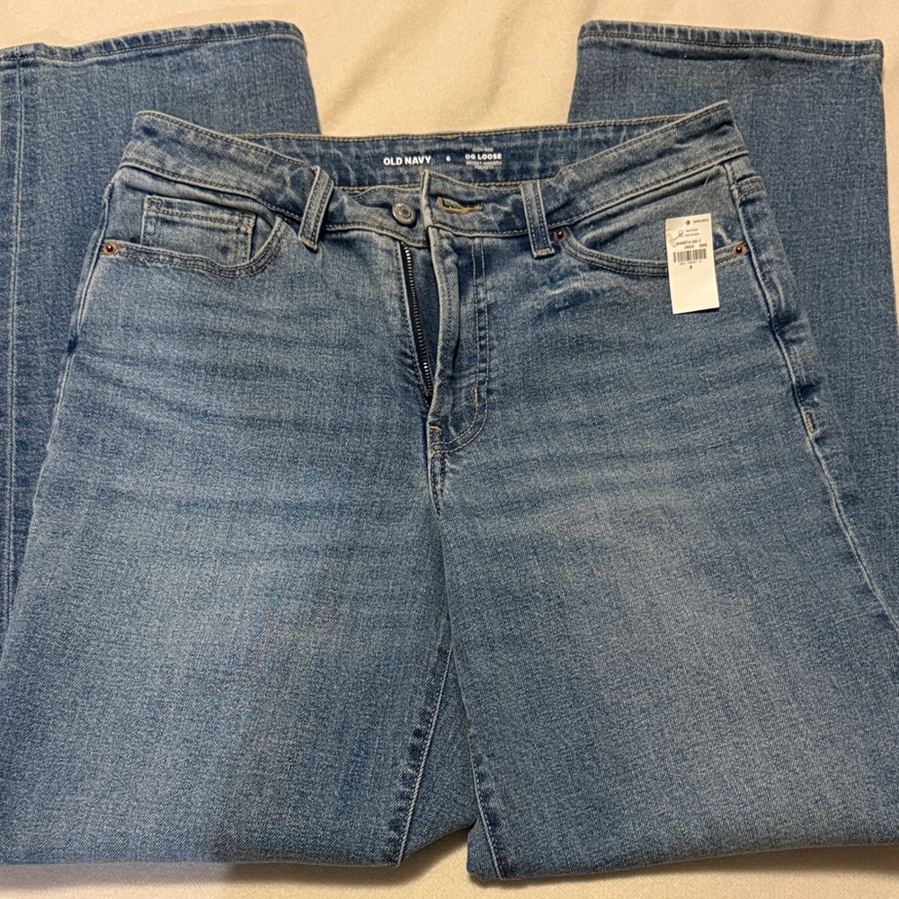 Old Navy Women's Classic Straight Leg Jeans - Light Blue